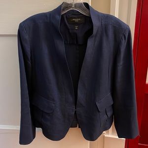 Navy blue Max Mara Weekend linen jacket